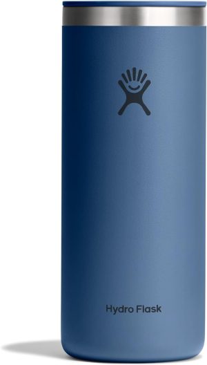 Hydro Flask Travel Coffee Cup ??Insulated Stainless Steel. Non-Spill. Leak Proof To-Go Tumbler 20 Oz Harbor Blue